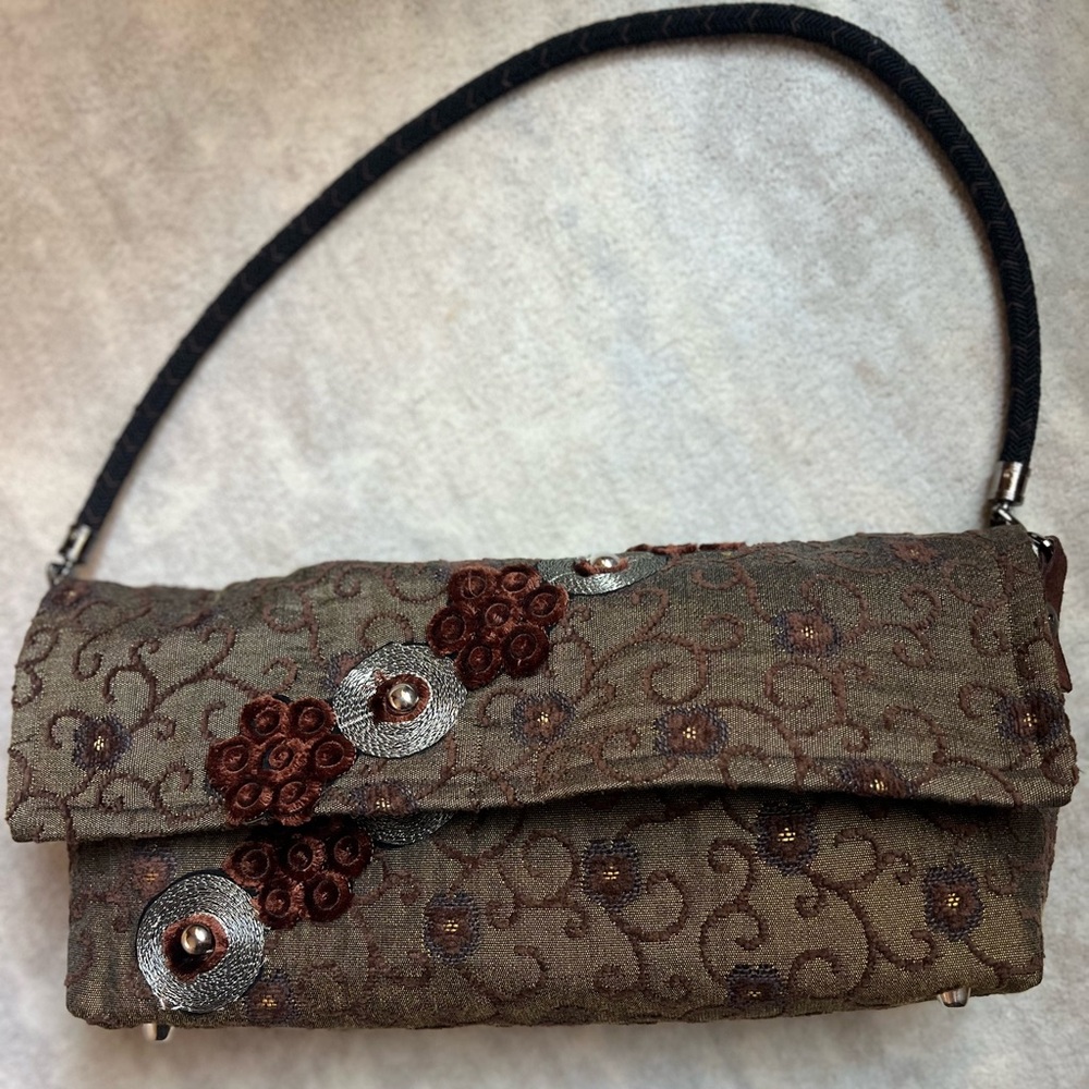Hand-Made Ladies Shoulder Tapestry Handbag